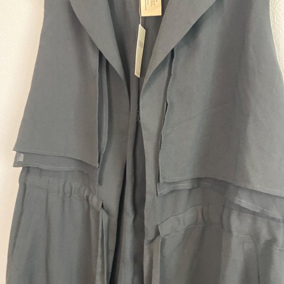 Anthropologie Cartonnier Black River Road Drape Vest NWT - Picture 5 of 13
